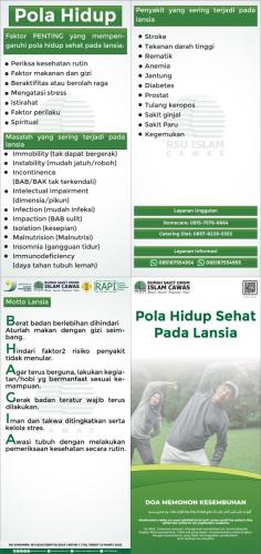 LEAFLET POLA HIDUP SEHAT PADA LANSIA 