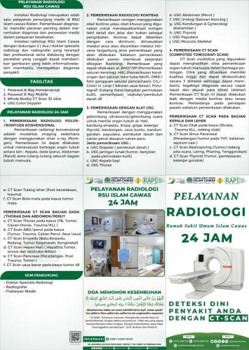 LEAFLET POLIKLINIK PELAYANAN RADIOLOGI 
