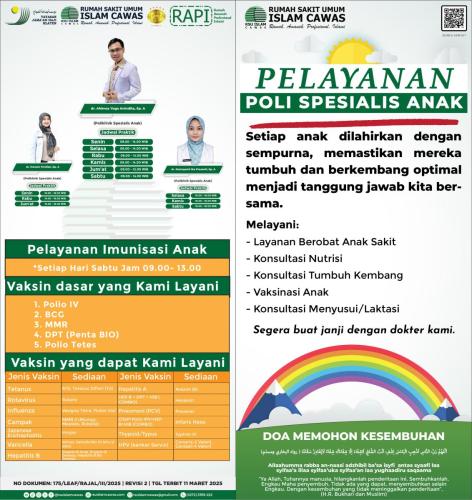 PELAYANAN POLIKLINIK ANAK 